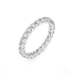 1981 Classic Collection Wedding Band Ring: 1.5 Carat Diamonds in 14K White Gold