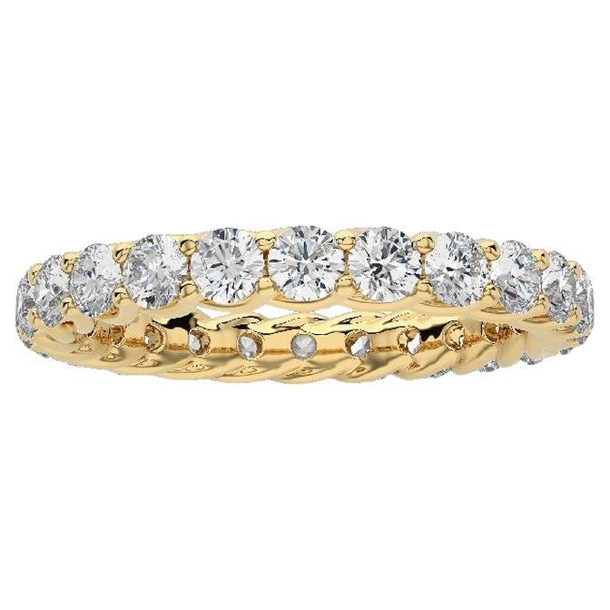 1981 Classic Collection Wedding Band Ring: 1.5 Carat Diamonds in 14K Yellow Gold For Sale