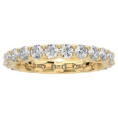 1981 Classic Collection Wedding Band Ring: 1.5 Ct Diamonds in 14K Yellow Gold