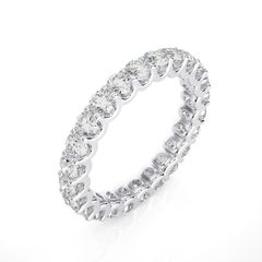 1981 Classic Collection Wedding Band Ring : 2 Carat Diamonds in 14K White Gold