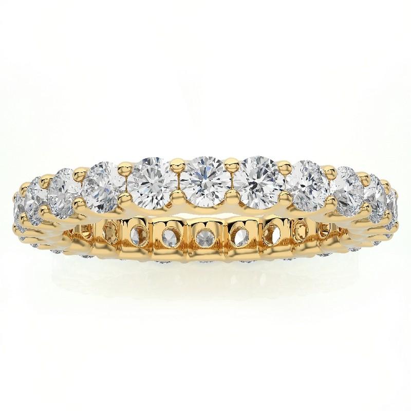1981 Classic Collection Wedding Band Ring : 2 Carat Diamonds in 14K Yellow Gold For Sale