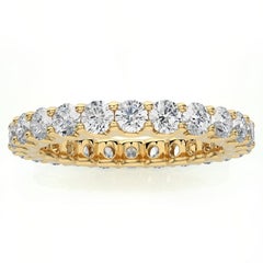 1981 Classic Collection Wedding Band Ring : 2 Carat Diamonds in 14K Yellow Gold