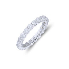 1981 Classic Collection Wedding Band Ring : 2 Ct Diamonds in 14K White Gold