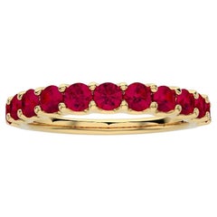 1981 Classic Collection Wedding Ring: 1.2 Carat Rubies in 14K Yellow Gold