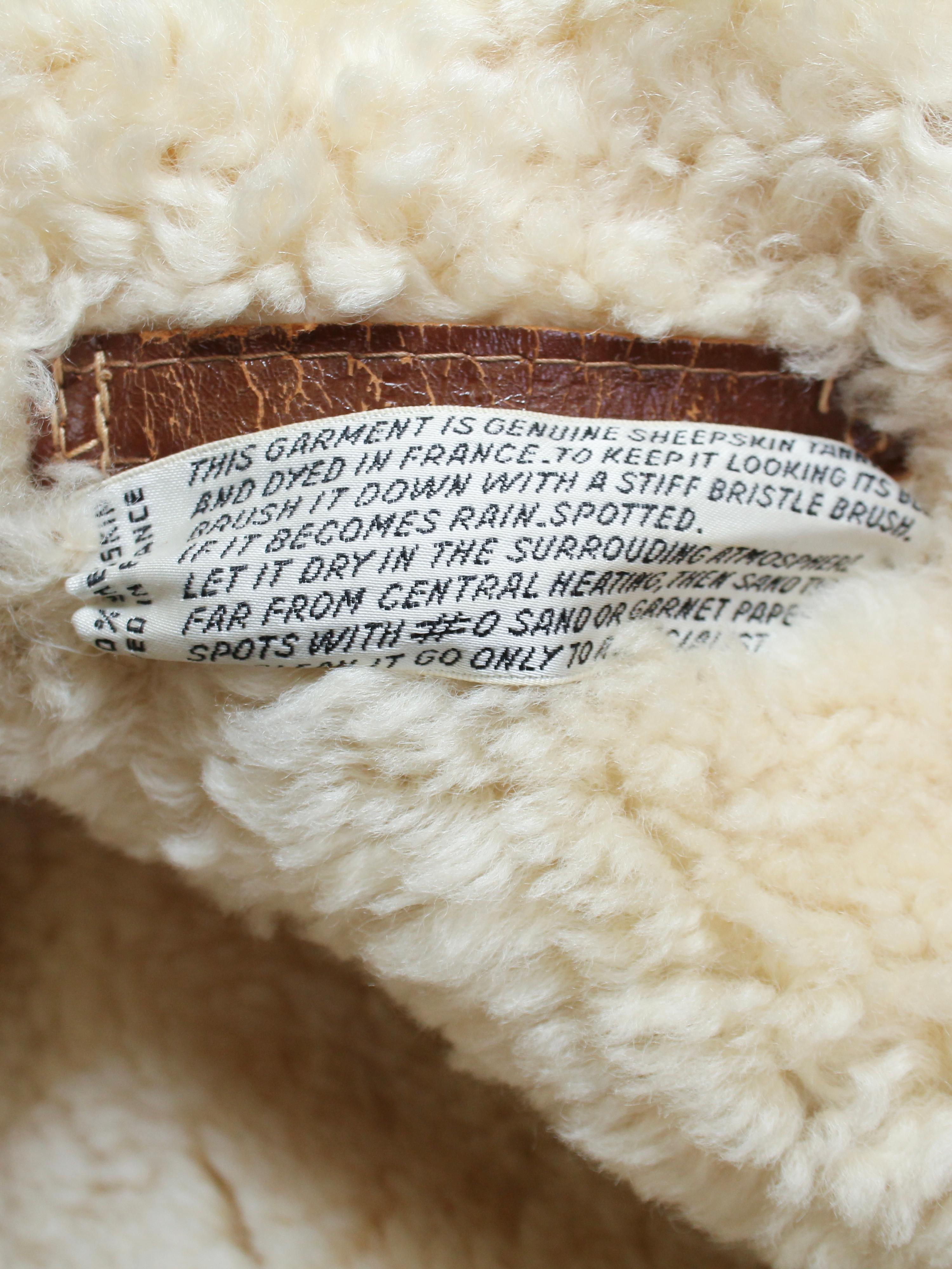 1981 Curly Sheepskin Maxi Coat For Sale 1