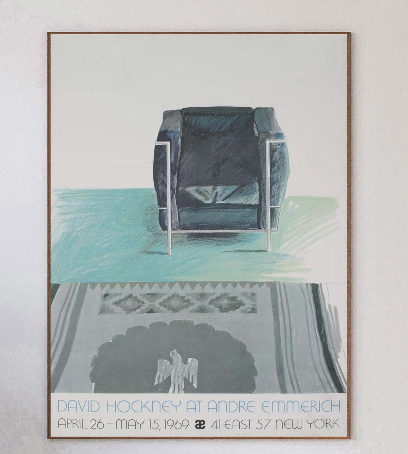 Questo meraviglioso poster promuove la mostra di David Hockney 