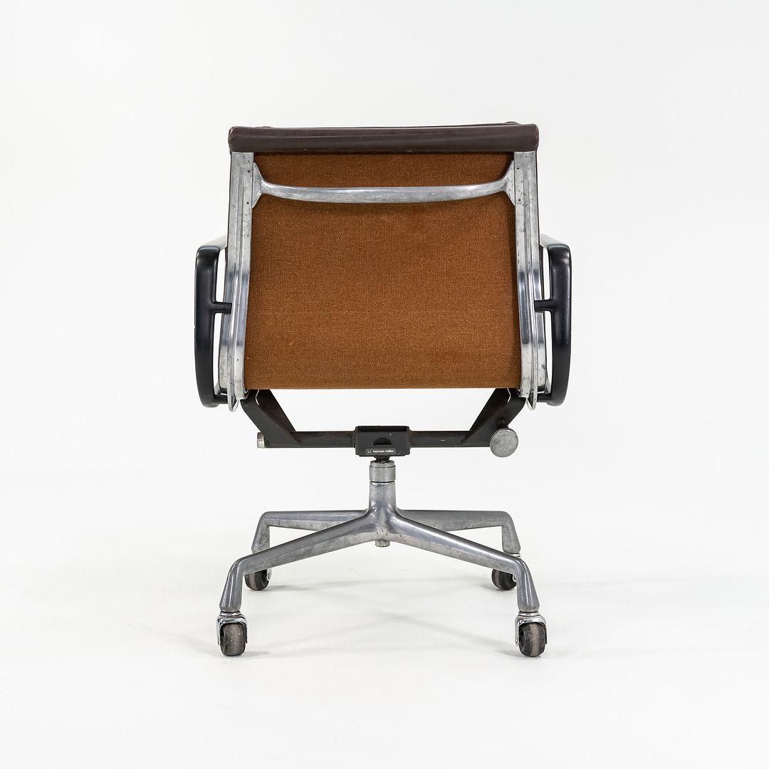 American 1981 Eames Herman Miller Soft Pad Management Desk Chair in Brown Leather