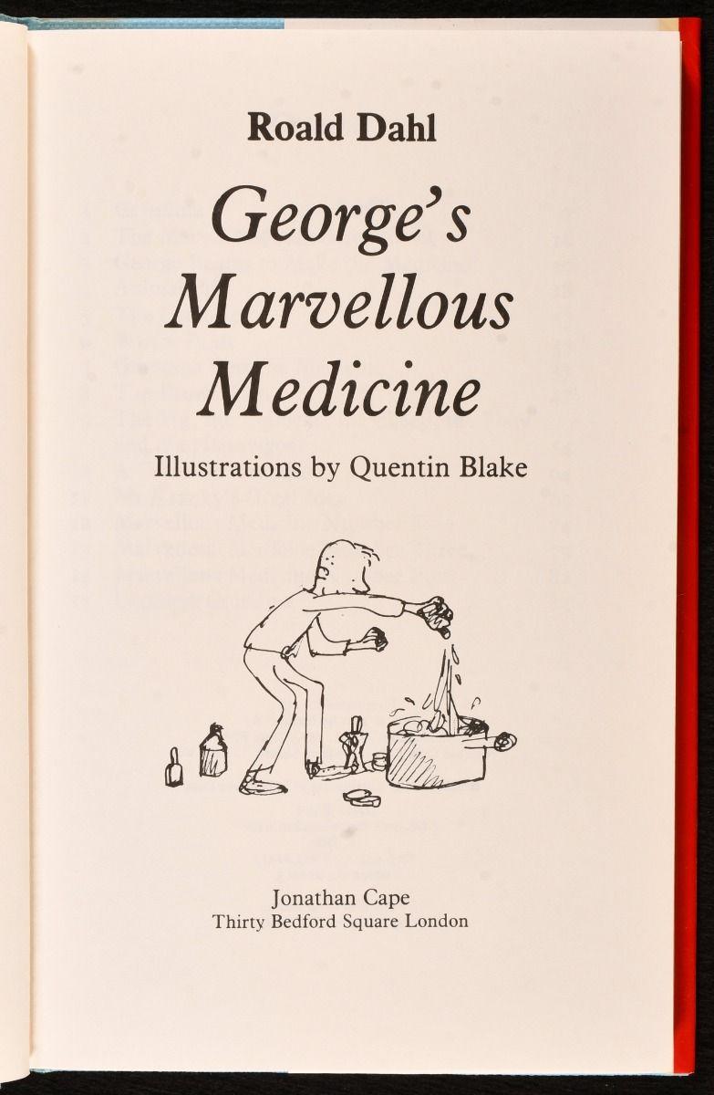 British 1981 George's Marvellous Medicine For Sale