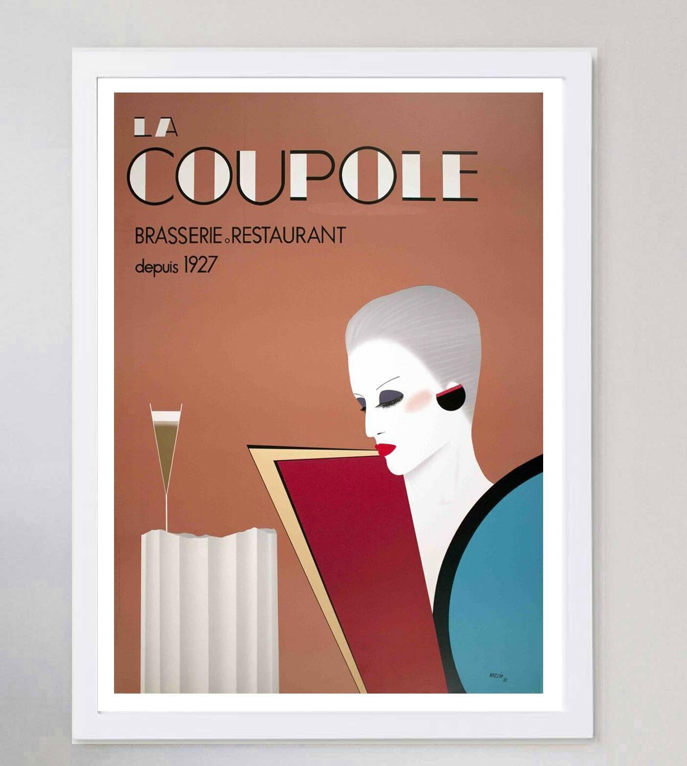 1981 La Coupole, Razzia Original Vintage Poster In Good Condition In Winchester, GB