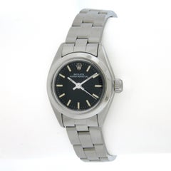 1981 Ladies Stainless Steel Rolex Datejust 26mm Oyster Bracelet Watch Ref. 6718