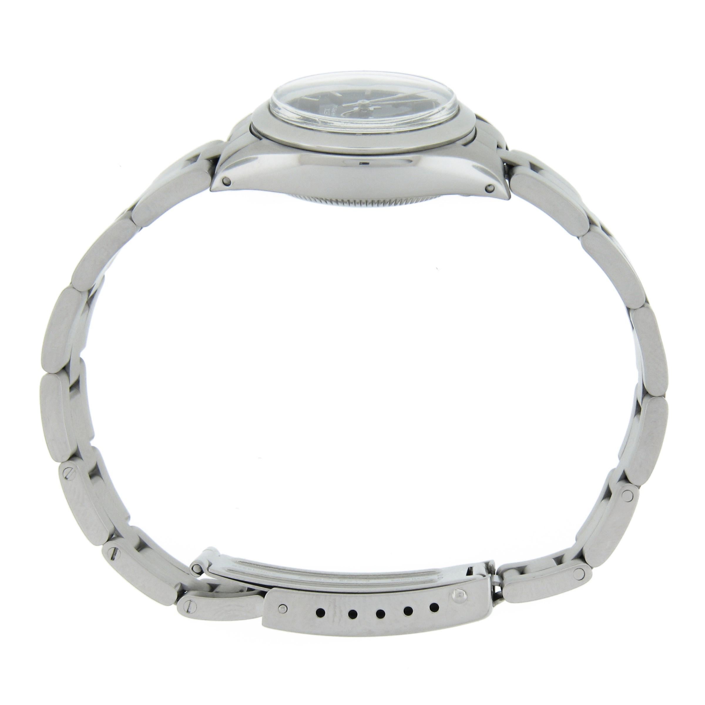 1981 Ladies Stainless Steel Rolex Datejust 26mm Oyster Bracelet Watch Ref. 6718 en vente 4