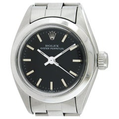 1981 Ladies Stainless Steel Rolex Datejust 26mm Oyster Bracelet Watch Ref. 6718