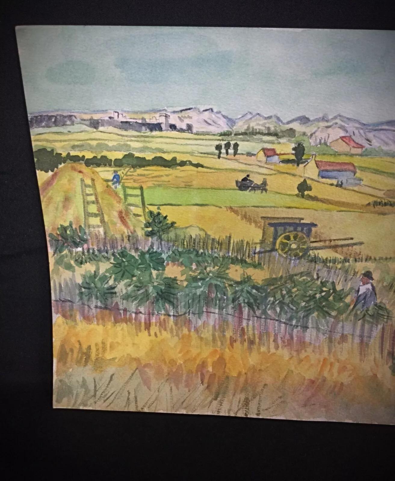 Papier 1981 Aquarelle originale 