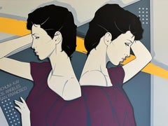 1981 Patrick Nagel "Yochum-Kay LA, SF" Mirage Editions Sérigraphie