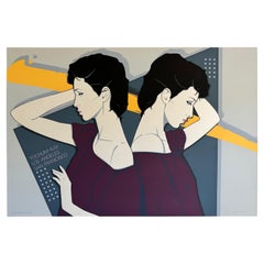 1981 Patrick Nagel "Yochum-Kay LA, SF" Mirage Editions Silkscreen