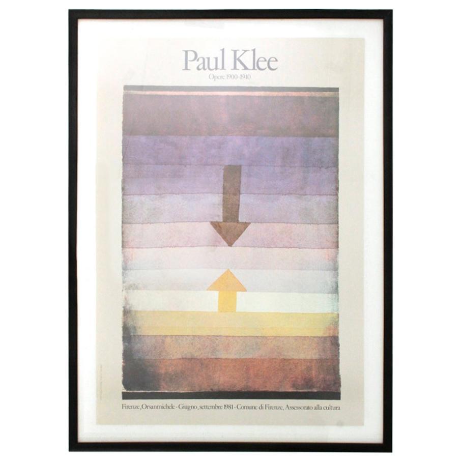 1981 Paul Klee Exposition in Firenze Poster, Graphic Design by Pierluigi Cerri