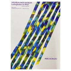 Affiche vintage d'origine du musée Wilhelm Hack-Museum, Piero Dorazio, 1981