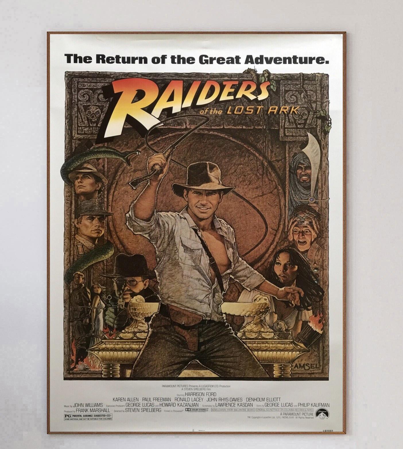 A huge commercial and critical success, Raiders of the Lost Ark smashed into movie theatres in 1981 and quickly became the highest grossing film of the year as well as going on to sweep 5 Academy Awards. Spawning four sequels, this first