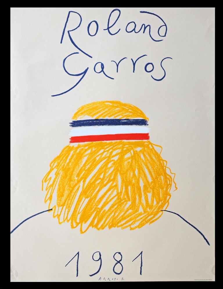 1981 Roland Garros French Open Tennis Poster by Eduardo Arroyo at 1stDibs | roland  garros 1981 poster, 1981 roland garros poster, roland garros poster 1981