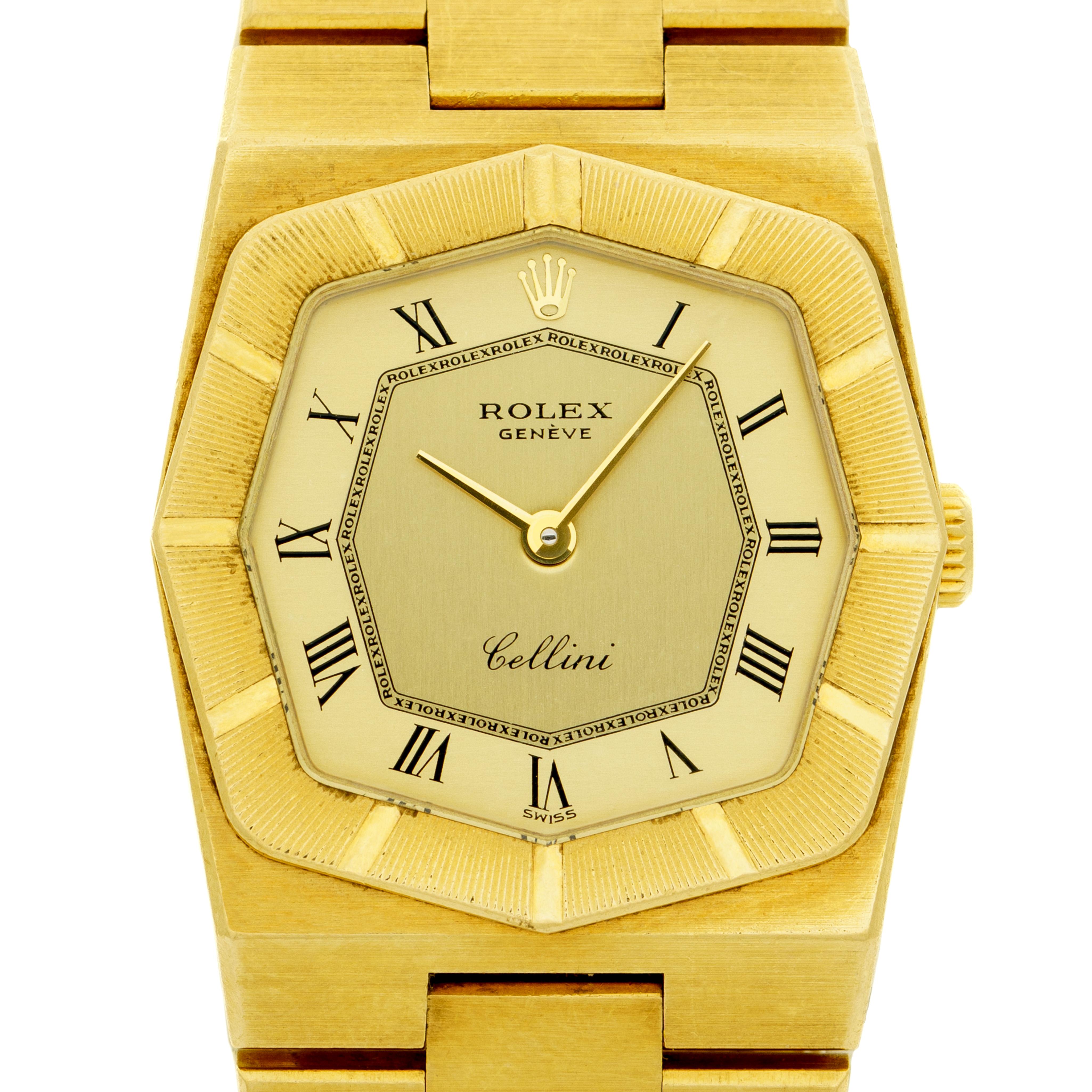 1981 Rolex Cellini 18 Karat Gold Ladies Model 4360 In Good Condition In New York, NY