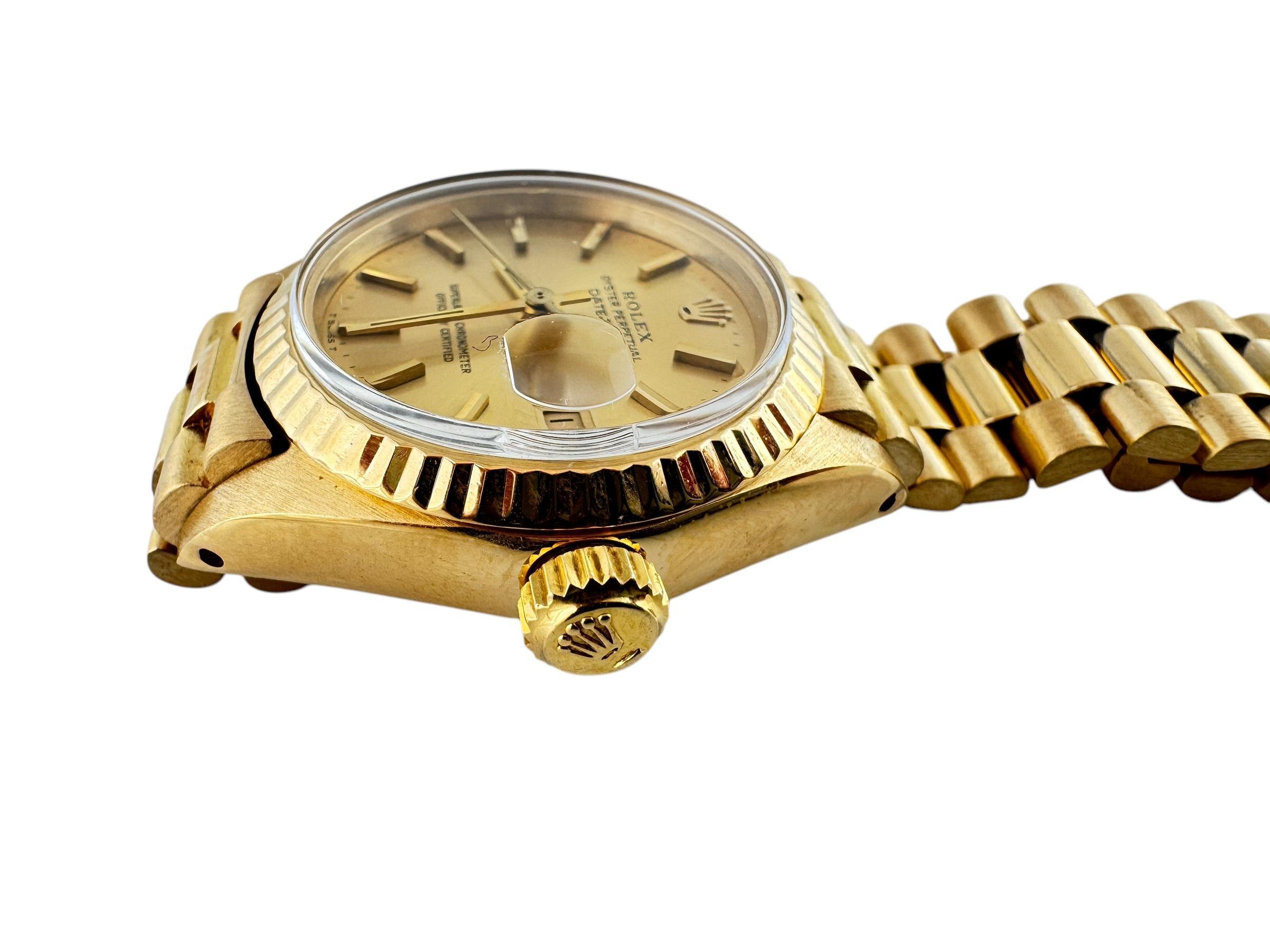1981 Reloj Rolex de oro amarillo de 18 quilates para señora 6917 Correa jubileo 26 mm #20298 7