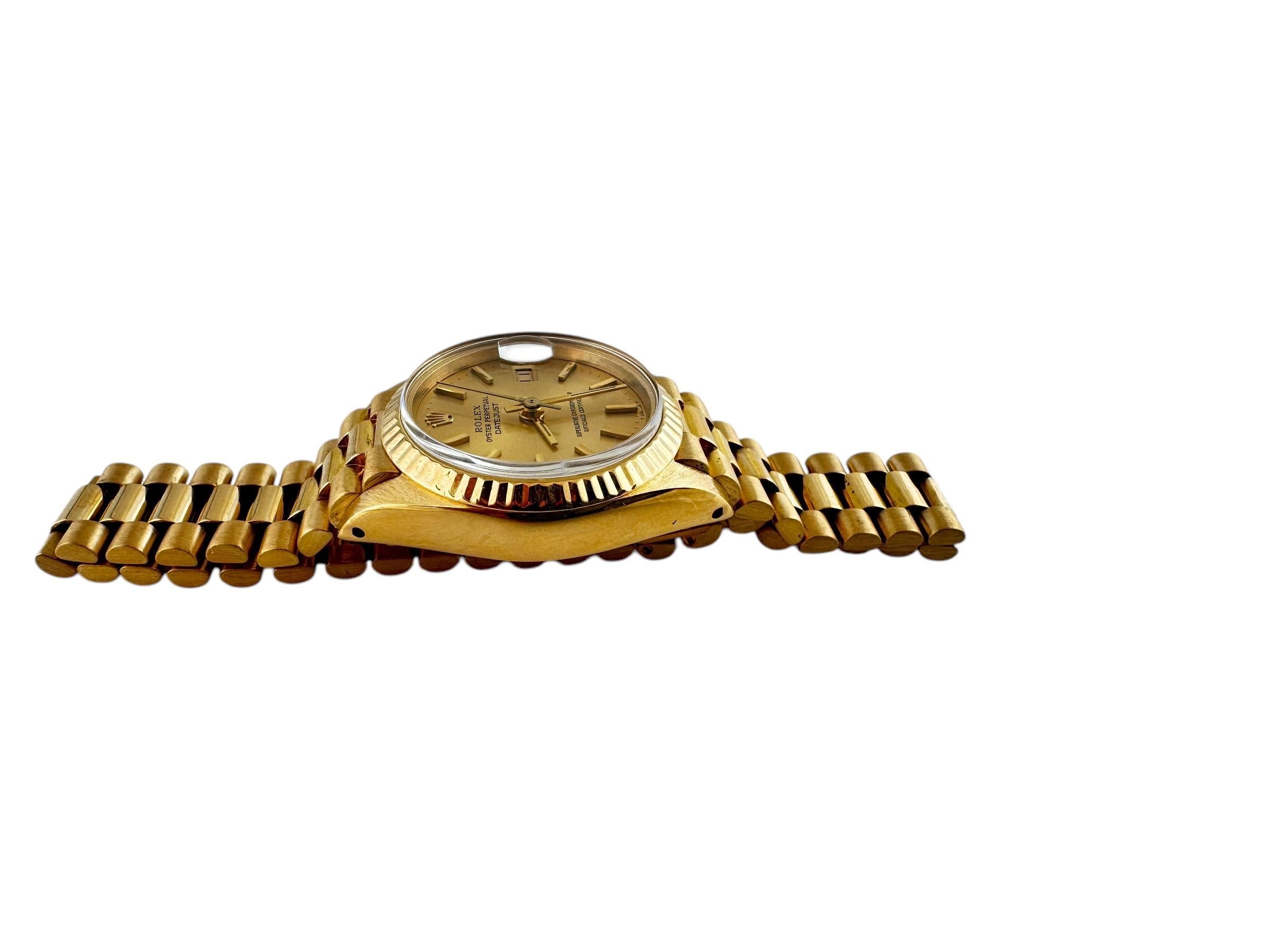 1981 Reloj Rolex de oro amarillo de 18 quilates para señora 6917 Correa jubileo 26 mm #20298 1