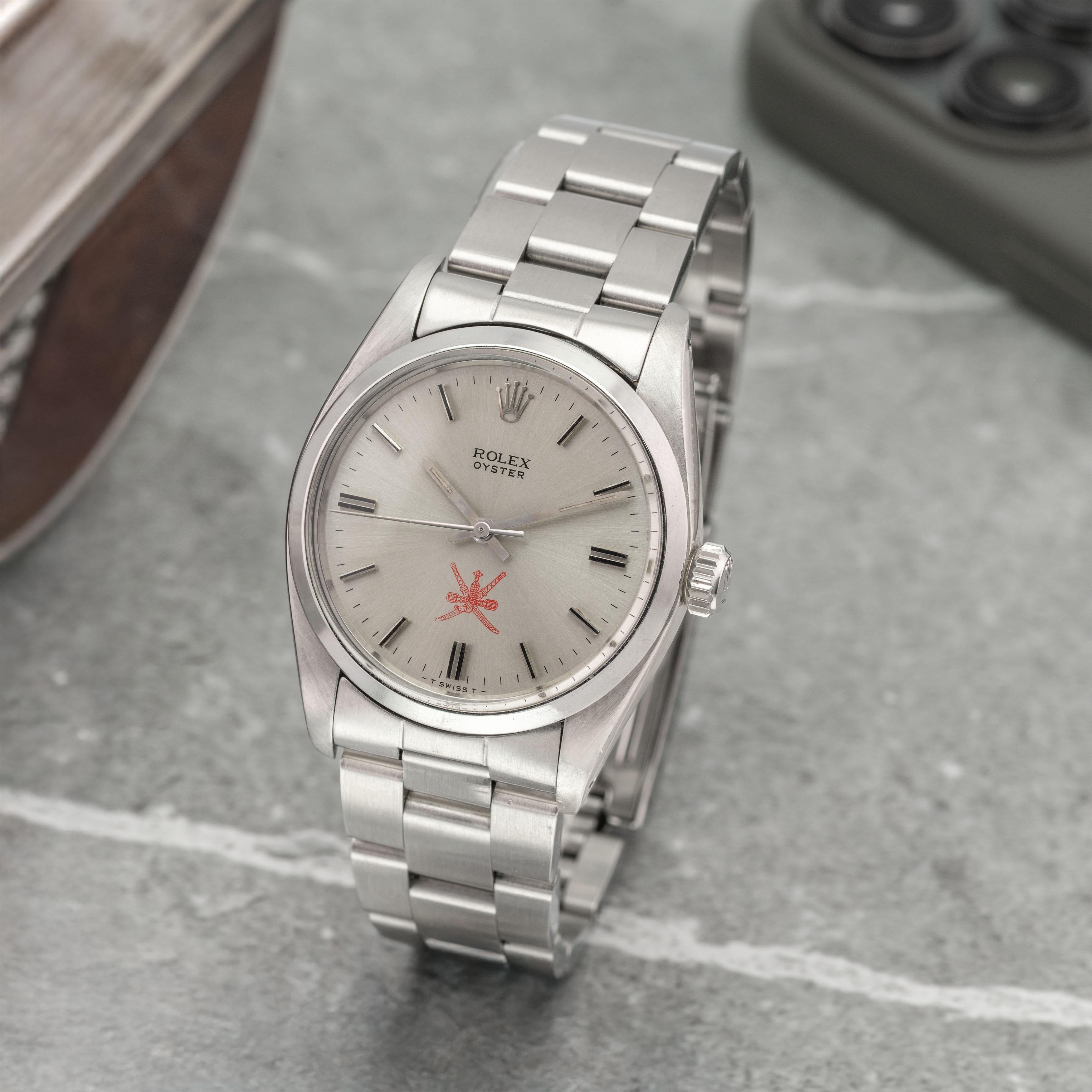 1981 Rolex Oyster Precision Oman Rot Khanjar Ref. 6426 im Zustand „Hervorragend“ im Angebot in Dubai, AE