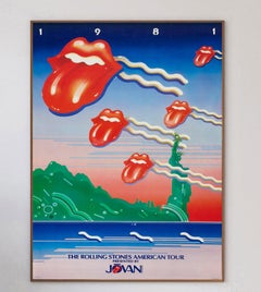 1981 Rolling Stones - American Tour Original Vintage Poster