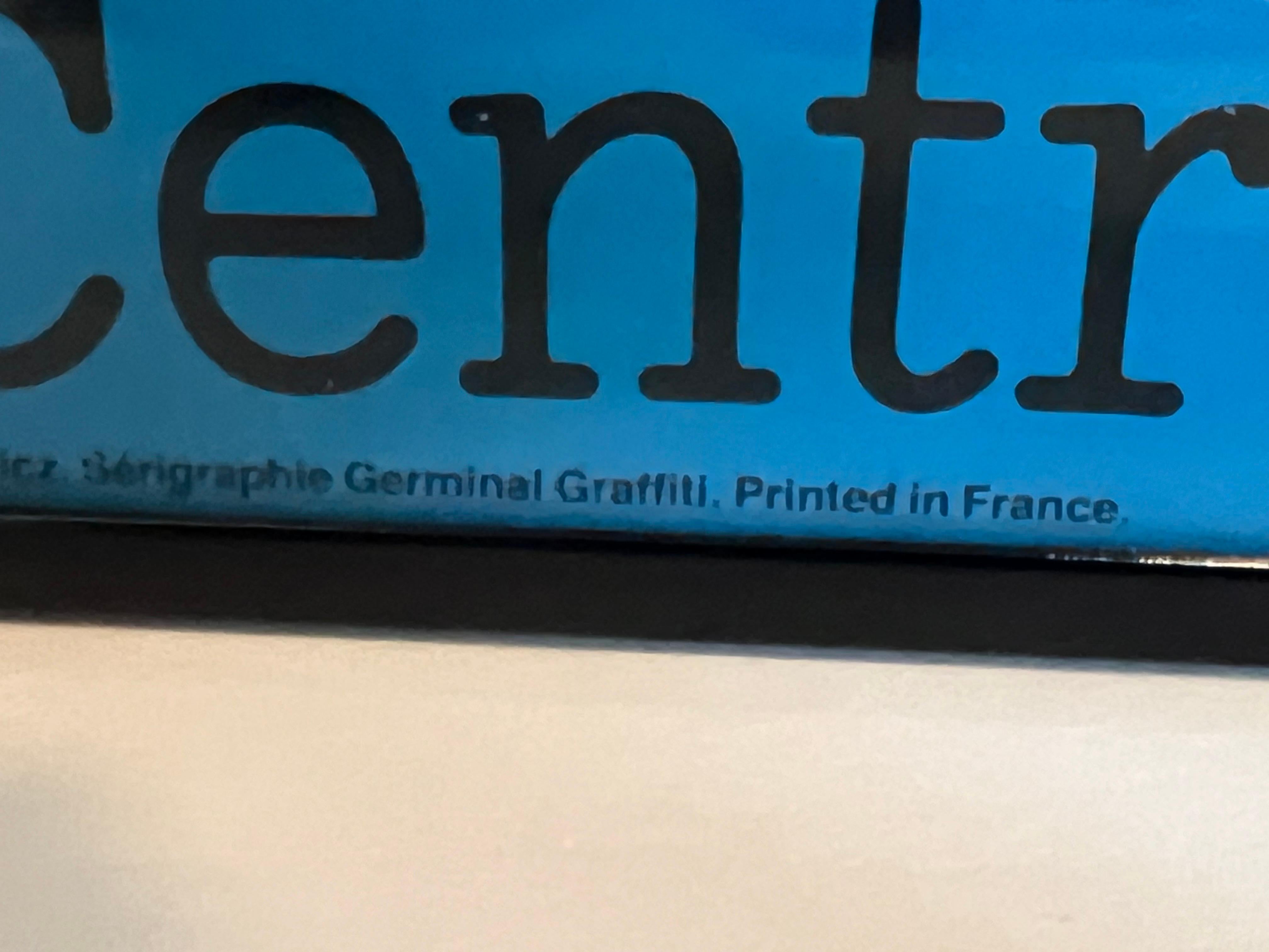 1981 Serigraphie von Maquette R Cleslewicz Centre Georges Pompidou Paris Poster im Zustand „Hervorragend“ im Angebot in San Diego, CA