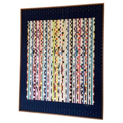 1981 Silk tapestry numbered 1/8 designed by Yaacov Agam