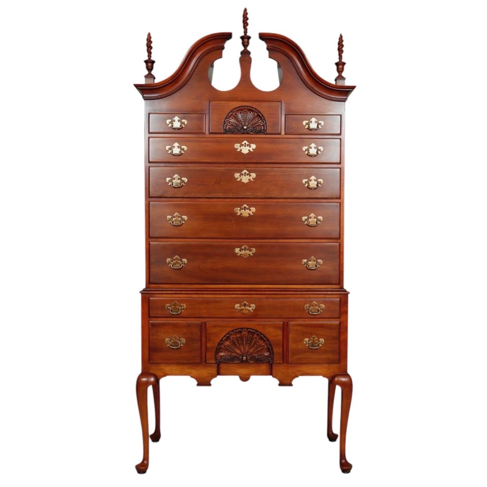 1981 Statton Queen Anne Style Highboy