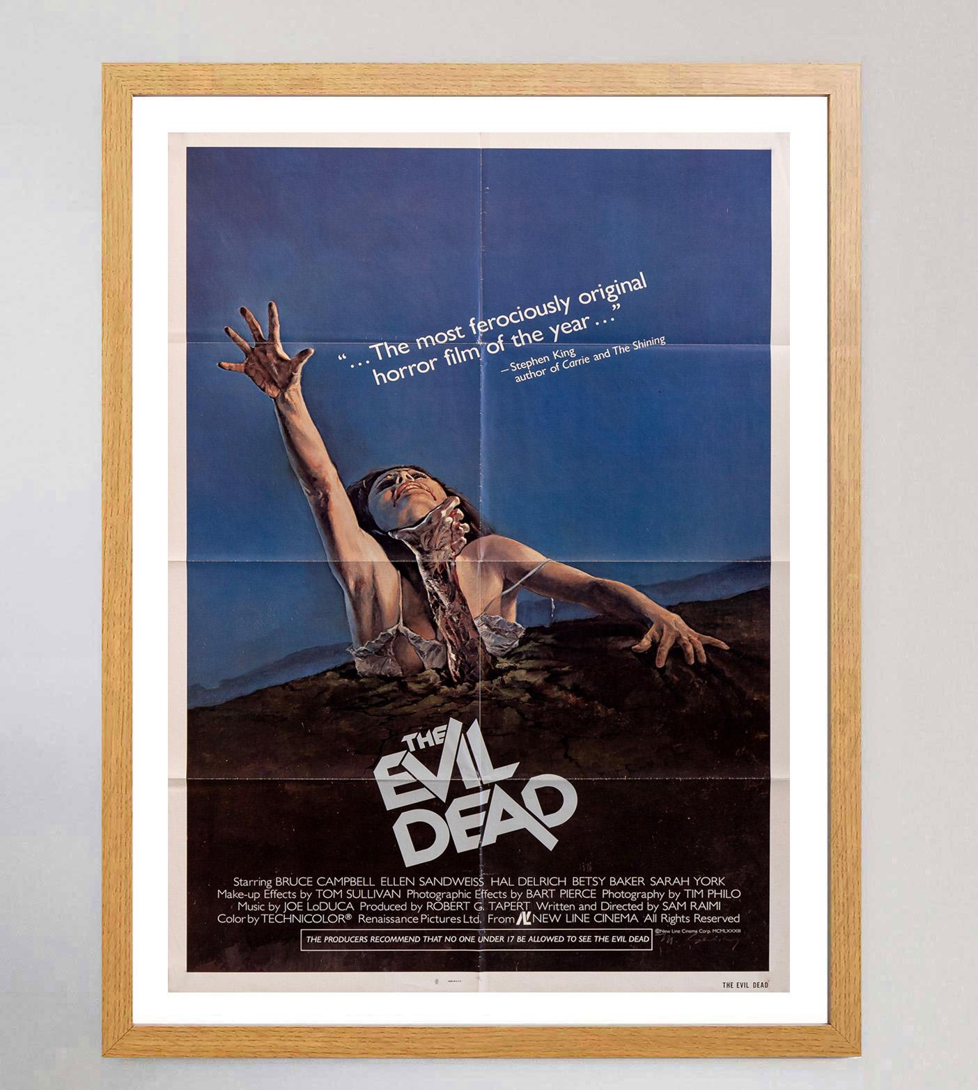 1981 Die bösen Toten Original Vintage Poster im Zustand „Gut“ im Angebot in Winchester, GB