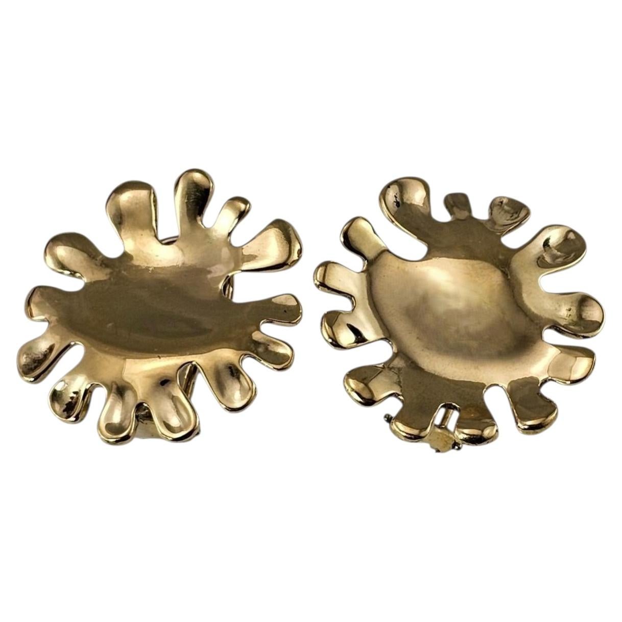 1981 Tiffany & Co. Angela Cummings Pendientes Nickelodeon de oro amarillo de 18 quilates #25240