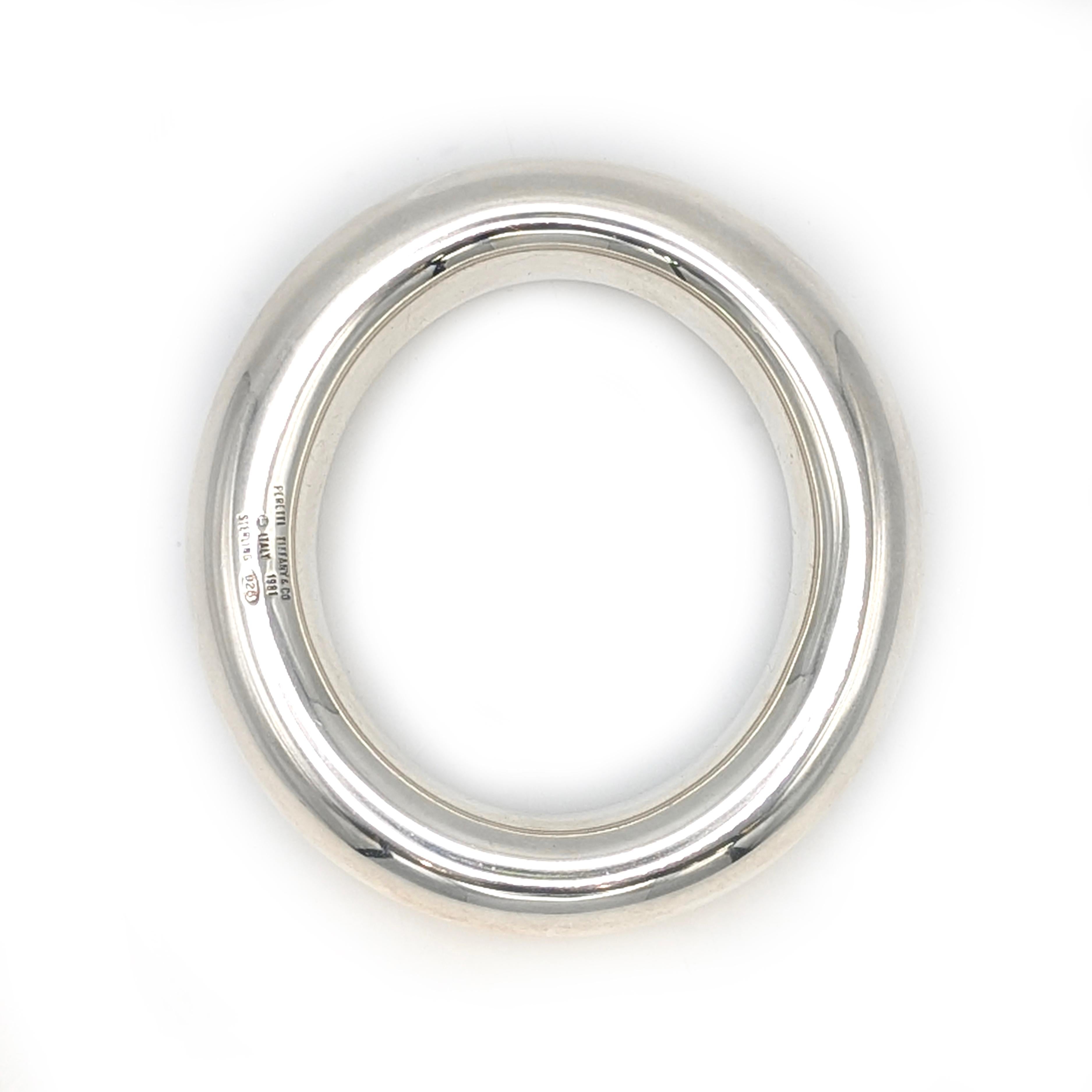 1981 Tiffany & Co Peretti Sterling Doughnut Bangle 5