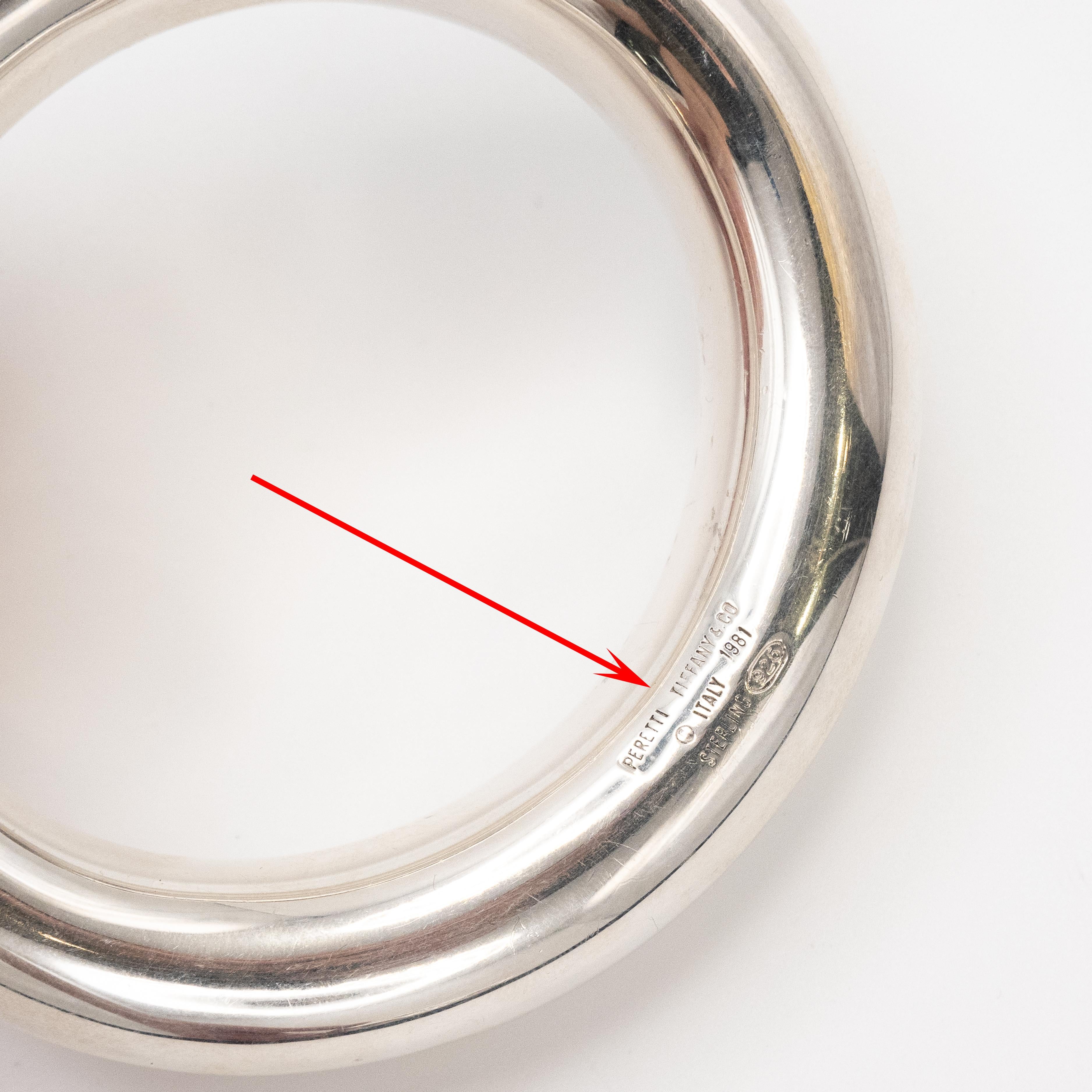 Women's or Men's 1981 Tiffany & Co Peretti Sterling Doughnut Bangle