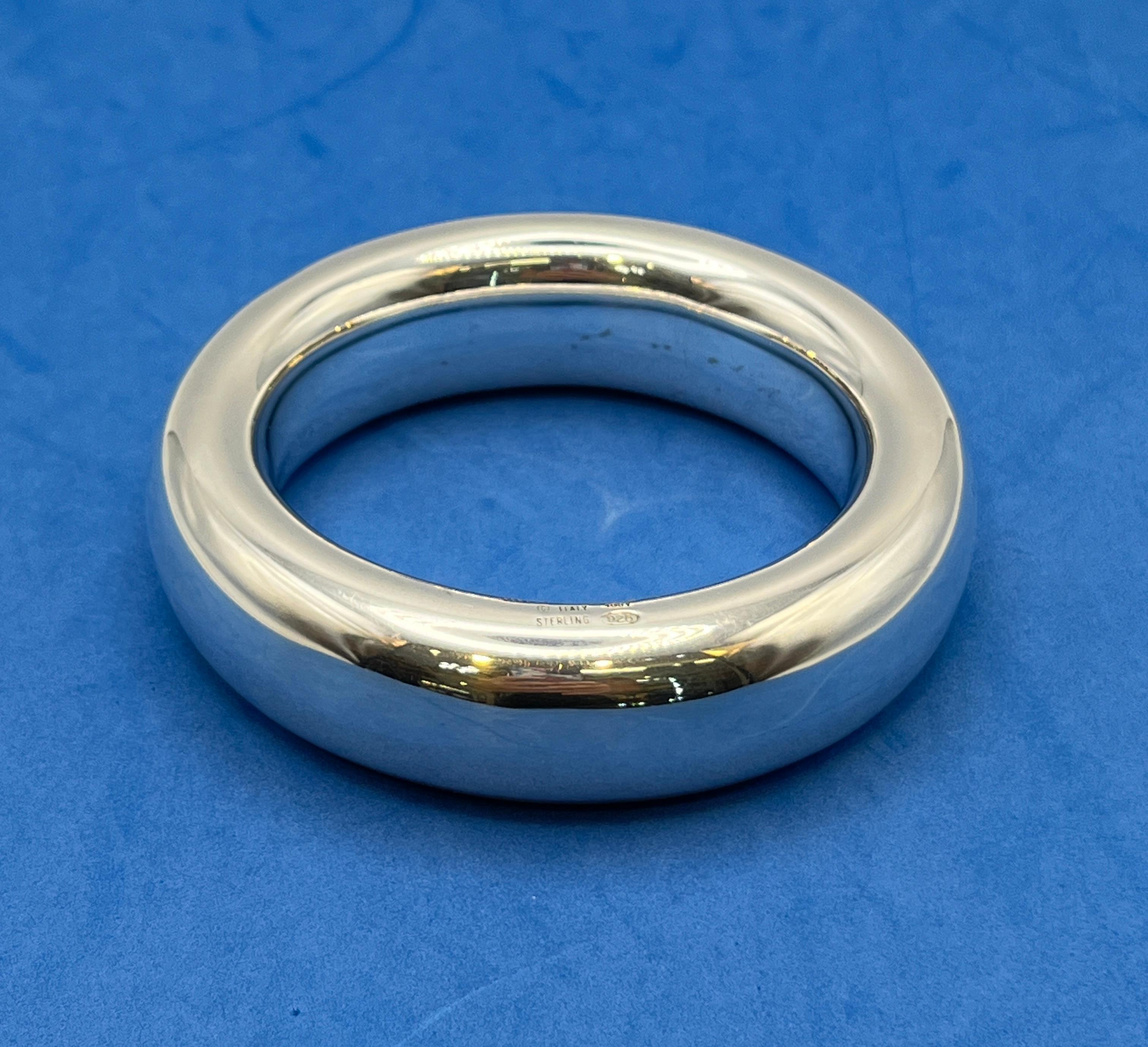 1981 Tiffany & Co Peretti Sterling Doughnut Bangle 4