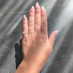 1982 Alianza de oro blanco de 18 quilates Vintage Orange Blossom