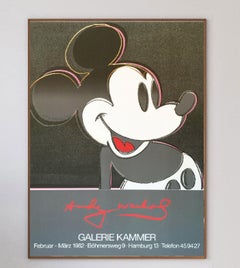 1982 Andy Warhol - Mickey Mouse Galerie Kammer Original Vintage Poster