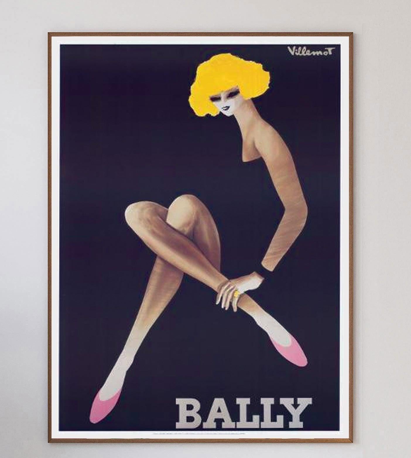 Les collaborations entre Bernard Villemot et Bally, l'un des designs les plus emblématiques et les plus recherchés du 20e siècle, illustrent le croisement entre la publicité et les beaux-arts.

Le chausseur suisse de luxe a travaillé avec le célèbre