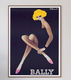 1982 Bally - Pink Shoes Original Vintage Poster