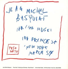 Publicité de la galerie Basquiat 1982 (Basquiat 1982)