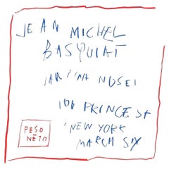 1982 Basquiat Gallery Advertisements (Basquiat 1982)