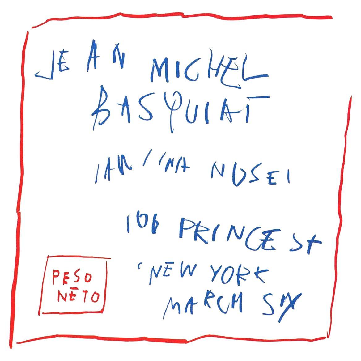 Publicité de la galerie Basquiat 1982 (Basquiat 1982) en vente
