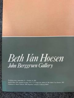 1982 Beth Van Hoesen "Suffolk Sheep" Exhibition Print