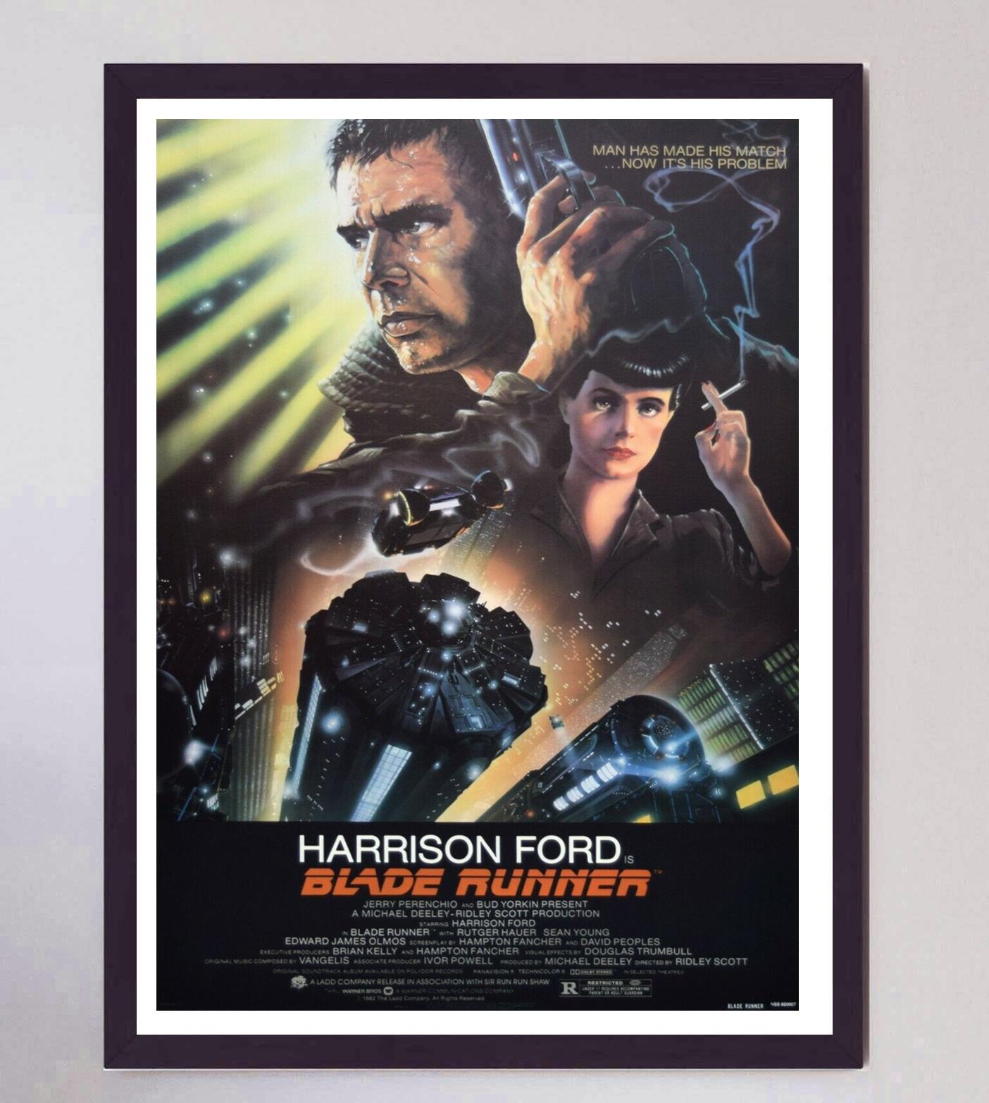 1982 Blade Runner Original Vintage Poster In Good Condition For Sale In Winchester, GB