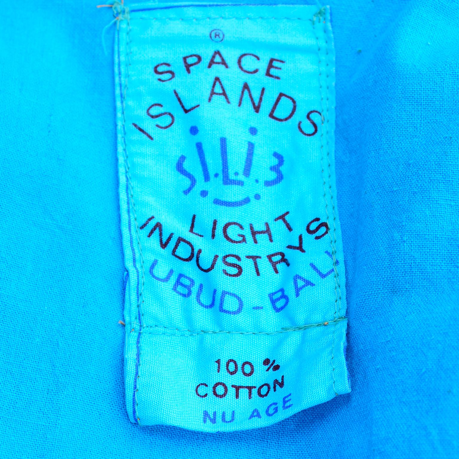1982 Blue Space Island Light Industries Rare Jacket that Converts to a Jumpsuit 12