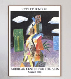 1982 David Hockney - Barbican Centre for the Arts - City of London Poster