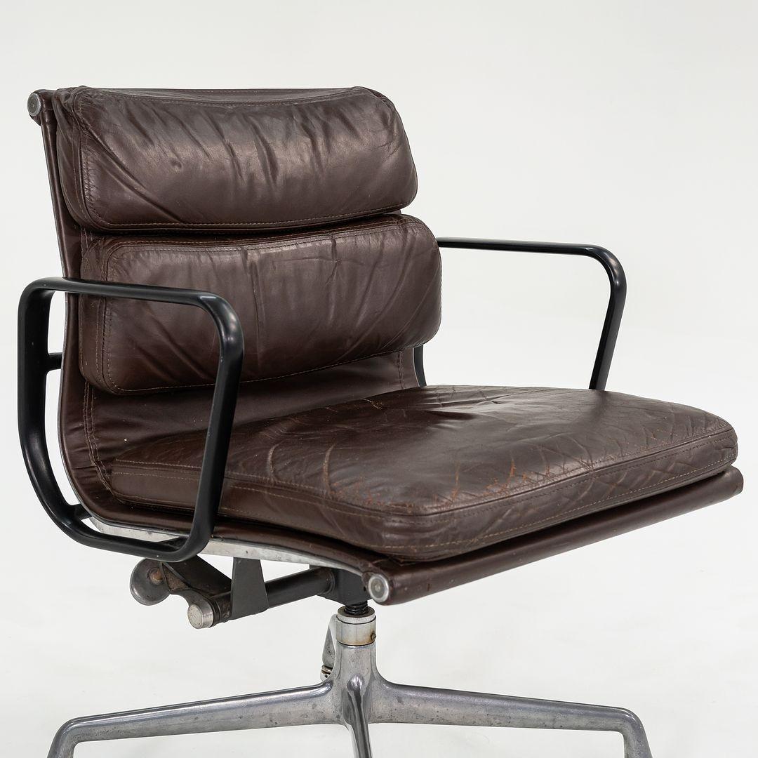 1982 Eames Herman Miller Soft Pad Management Desk Chair w/ Brown Leather 3