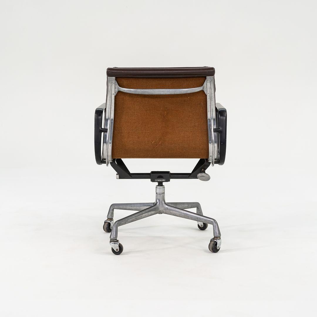 1982 Eames Herman Miller Soft Pad Management Desk Chair w/ Brown Leather 2