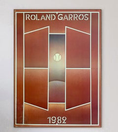 1982 French Open Roland Garros Original Vintage Poster